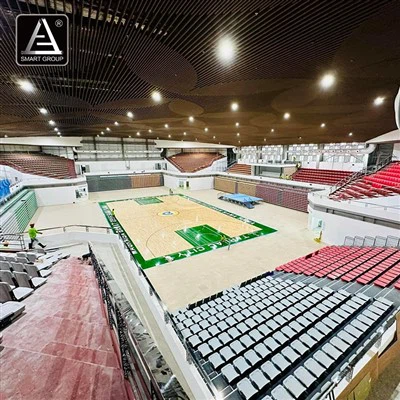 ฟิลิปปินส์อัฒจันทร์อัฒจันทร์ยืดไสลด์ยิมในร่มแบบยืดหดได้